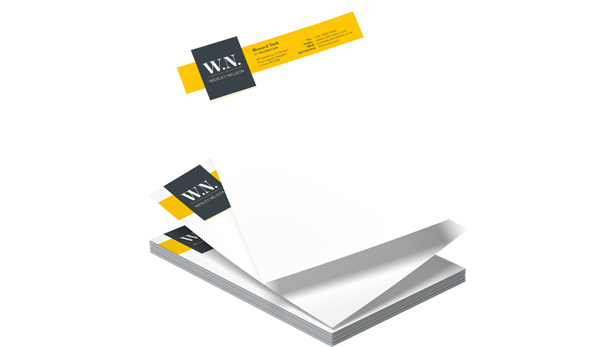 Long Run Letterheads Printed One Side